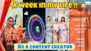 A WEEK IN MY LIFE AS A CONTENT CREATOR || Pandal Hoping, Creator Meet-up & Many More✨#classywings