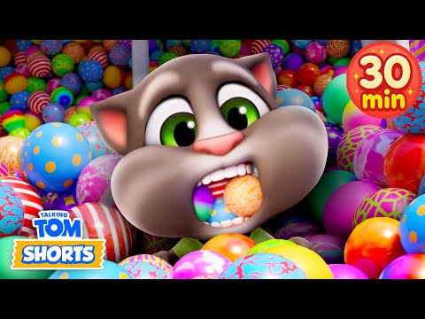 NEW ❗️ Talking Tom 😼 クレイジーボールマシン！ Crazy Ball Machine!⭐Cartoon For Kids | Super Toons TV アニメ