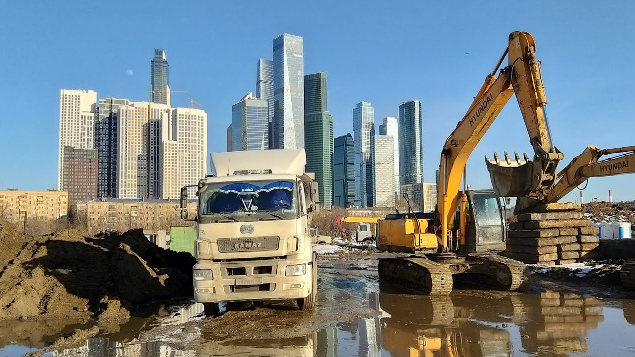 Выгрузка жпа(возим грунт, глину с Москвы Это говно не выгружается