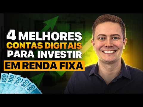 AS 4 MELHORES CONTAS DIGITAIS PARA INVESTIR EM RENDA FIXA (ganhe bônus especiais em todas elas!)