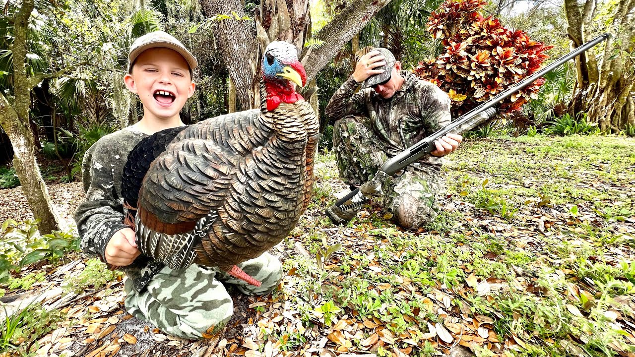 My 6 year shot our Fake Turkey- (Catch & Cook) - Bluegabe