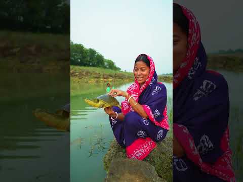 মাছের জালে কচ্ছপ উঠে এলো। #sorts #villagelife