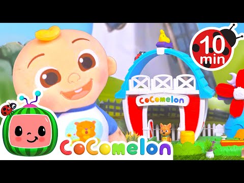 Old Macdonald Toy Farm Playset 🐮 CoComelon Toy Play Learning | Nursery Rhymes for Babies