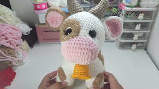 Vaca amigurumi paso a paso en español - 2da Parte - Vaquita a crochet fácil de tejer - Crochet Cow