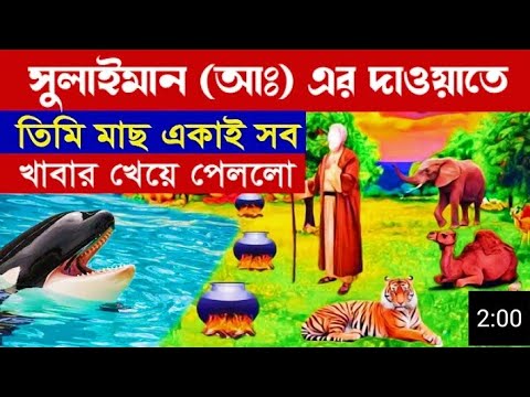 হযরত সুলাইমান (আঃ) এর দাওয়াতে একটি মাছের বিষ্ময়কর ঘটনা || Hazrat Sulaiman AS Story @JayedFacts