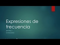Exploring Spanish Expressions of Frequency