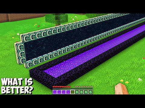 I found THE LONGEST NETHER vs END PORTAL in Minecraft! This is THE BIGGEST SECRET PORTALS!