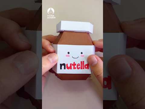 🍫🍞DIY Nutella in Nutella in Nutella#papercraft