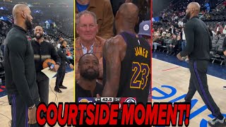 LeBron James & Dwyane Wade’s Courtside Moment Late in the Game Hit Different