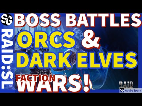 [RAID SHADOW LEGENDS] FACTION WAR BOSSES ORC & DARK ELVES