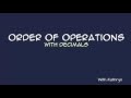 Mastering Order of Operations with Decimals