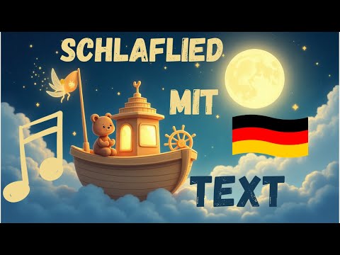Schlaflied auf Deutsch für Kinder --✨Sternenschiff✨– Sanftes Gute-Nacht-Lied mit Text & Animation 🌙💤