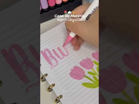 ficou tão linda!! 🥹🌷 #lettering #study #aesthetic #papelaria #brush #calligraphy #fy #shorts