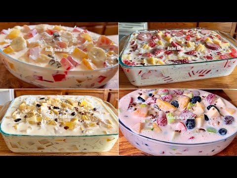 4 RECETAS DE POSTRES CREMOSOS Y DELICIOSOS🎉🎉sobremesas😋