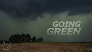 GREEN Tornado-Warned Storm in Pennsylvania - March 31, 2026