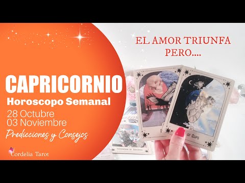 ⭐️CAPRICORNIO! TE SALDRÁS CON LA TUYA... Horóscopo / Tarot Semanal Cordelia