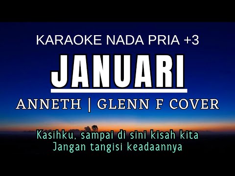 Januari - Anneth & Bakucakar (Karaoke Male Key Nada Pria +3 Ab)