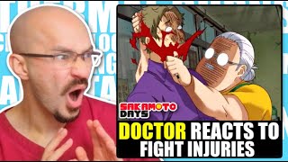 DOCTOR Reacts to Sakamoto Days | FIGHT INJURIES