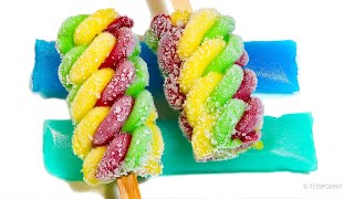 Colorful Popsicle Meltdown Time Lapse