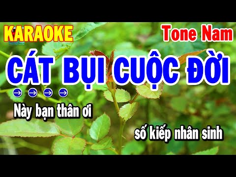 Cát Bụi Cuộc Đời Karaoke Tone Nam – Rumba Beat Chuẩn Nhất 2025 | Thanh Hải