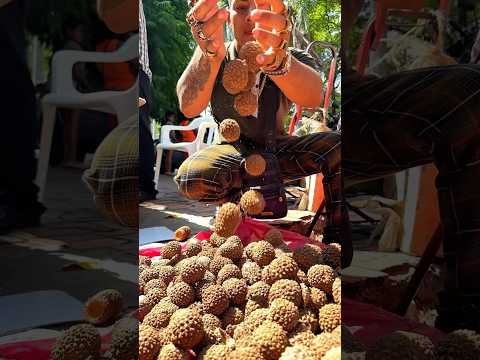 Probando una fruta milagrosa de la selva Amazonia, sanagua! #sanagua #frutas #amazonia