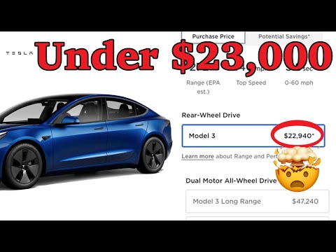 BREAKING: Own a Tesla Model 3 for Less than $23,000!!! | Latest Price Cut for Model 3 Highland Room