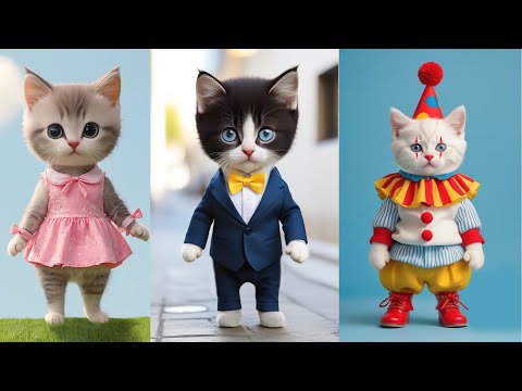 Dancing cats - video compilation