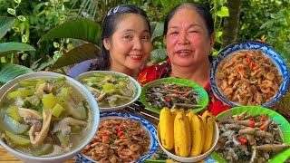Bữa Cơm Chiều Mưa Cá Linh Kho Nước Dừa, Tép Rang Mỡ Ăn Hết Nồi Cơm Của Mẹ Huỳnh Như Vlogs