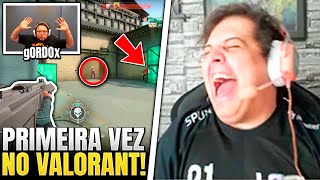 GORDOX JOGOU VALORANT PELA PRIMEIRA VEZ E ISSO ACONTECEU! NUUH PASSOU MAL DE RIR COM JOGADA - CLIPS