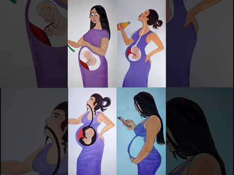 It depends on the mother how her baby will be #rifanaartandcraft #rifanaart #animationvideo #shorts