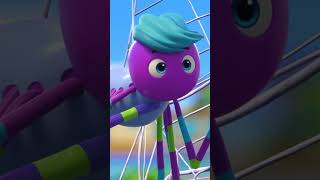Caught in the Bouncy Web! 🕸️🪩   Learn with #Blippi #BlippiWonders #Shorts
