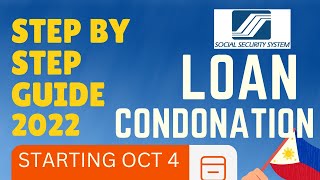 SSS Loan Condonation 2022 - How to Apply and waive penalty
