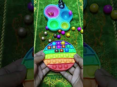 Oddly Satisfying Pop It Marble Run #shorts #popit #marbles #fidget #trending #oddlysatisfying