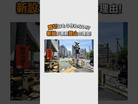 【雑学】踏切はもう作れない⁉︎新設が原則禁止の理由！ #1分雑学 #踏切 #電車
