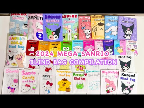 🎀paper craft🎀 MEGA SANRIO BLIND BAG COMPILATION 🔇no music | ASMR | applefrog