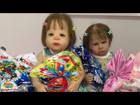 CAÇA AOS OVOS DE PÁSCOA COM AS BEBÊS REBORN LAURINHA E CLARINHA #bebereborn   #baby