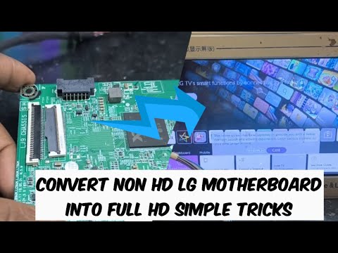 How to modified lg non hd motherboard to fhd simple tricks