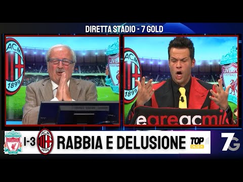 DIRETTA STADIO GOL DI MILAN LIVERPOOL 1-3: LA RABBIA DI CRUDELI PER IL KO ROSSONERO!