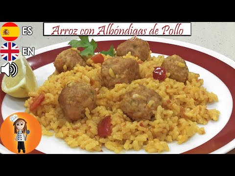 Arroz con Albóndigas de Pollo | Receta de Cocina en Familia