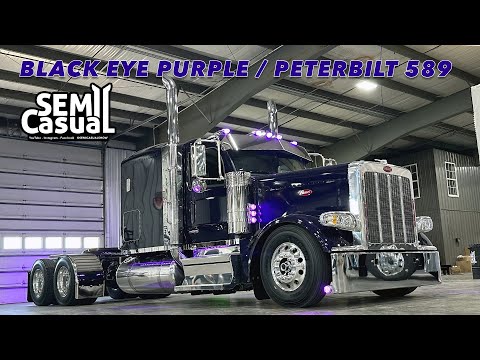 Black Eye Purple Peterbilt 589