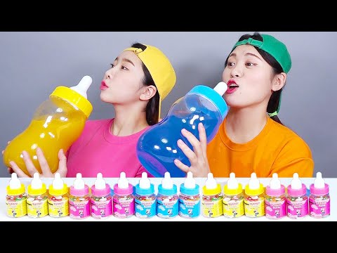 Caramelo de botella grande Mukbang DONA