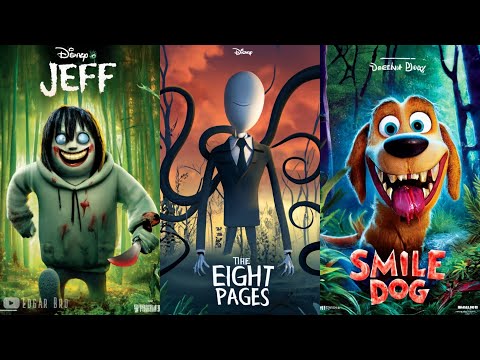 Creepypastas but as an AI Disney Pixar Movie Posters