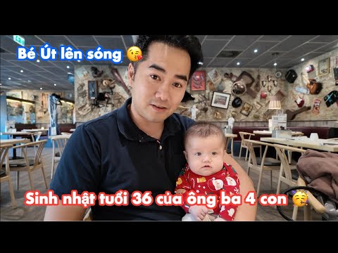 Sinh nhật 36 tuổi của ba Vinh. Bận rộn với 4 đứa con. Gia đình Việt Đan