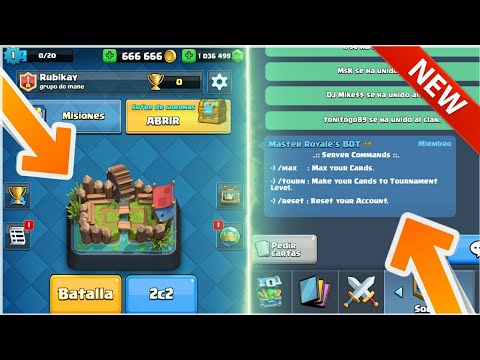 ¡¡NUEVO SERVIDOR PRIVADO de CLASH ROYALE ONLINE desde ARENA 1 + COMANDOS!!