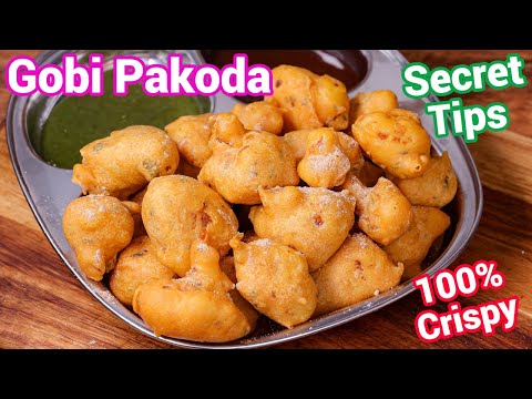 Cauliflower Pakoda Recipe - Street Style Crisp & Tasty | Gobhi Ke Pakode - Best Kids Friendly Snack