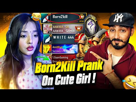 Born2Kill Prank On Cute Girl In Full Map 🙄 Garena Free Fire
