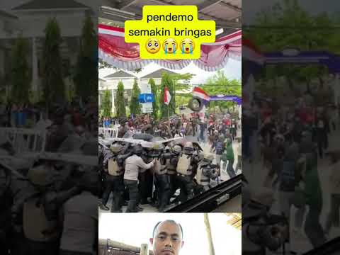 Pendemo semakin bringas #trending #gedungdprri #highlights #dpr #beritaterkini