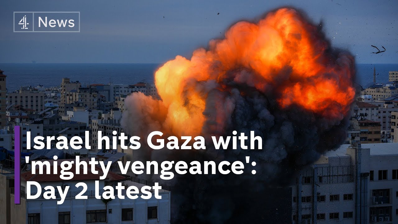 Israel Strikes Gaza with 'Mighty Vengeance' - Day 2 Update