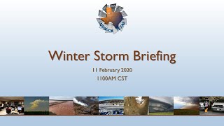 Feb 11, 2020 Morning Update regarding ongoing Winter Storm