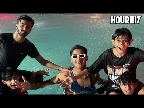Living in Swimming pool for 24 hours 😳😳
